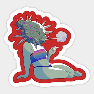 Weed Girl Sticker